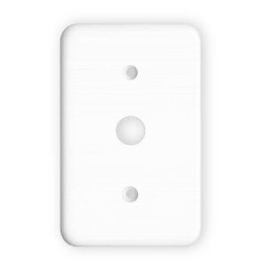 Placa 4X2 Com Furo Central (Pollar Branca) - Radial