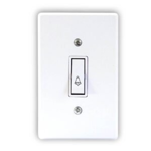 Campainha 1 Tecla Com Placa (Pollar Branca) - Radial