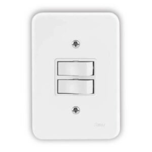 Interruptor C/ 1 Tecla Simples E 1 Paralela C/ Placa Branca - Radial