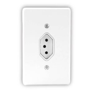 Tomada 2P+T 10A C/ Placa Branca - Radial