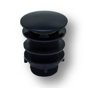 Válvula De Tanque Preta Click C/ Botão Luconi