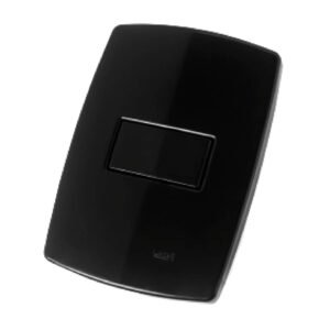 1 Tecla Simples C/ Placa Pérola Negra - Radial