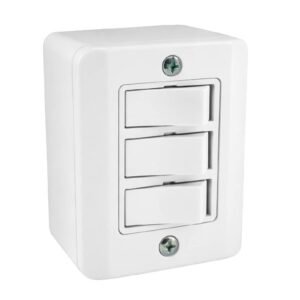 3 Teclas Simples C/ Placa Linha R Branca - Radial