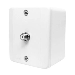 Conector De Antena C/ Placa Linha R Branca - Radial