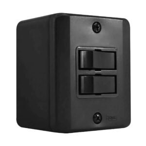 Interruptor C/ 2 Teclas Simples E Placa Linha R Black - Radial