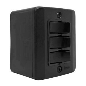 Interruptor 3 Teclas Simples C/ Placa Linha R Black - Radial