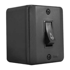 Interruptor 1 Tecla Campainha C/ Placa Linha R Black - Radial