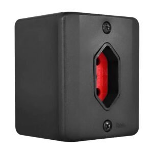 Tomada 2 Polos + Terra C/ Placa 20A Vermelha Linha Black - Radial