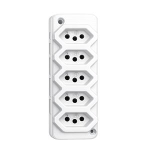 Tomada Em Barra Quíntupla 2P+T Padrão 10 / 20A - Eco