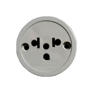 Tomada De Sobrepor 2P Mod. Antigo Latonado Color/Branca 10A - Eco