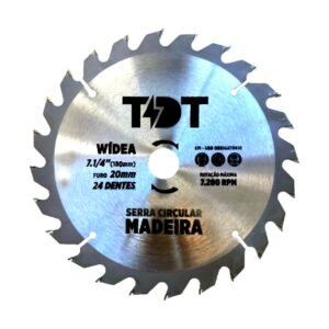 Disco Serra Circular Madeira (Widea) 180 7" 1/4 X 24 Dentes - Thundertools