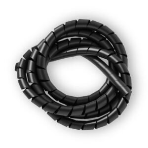 Organizador De Cabo 10Mm Preto 1 Metro - Prismatec