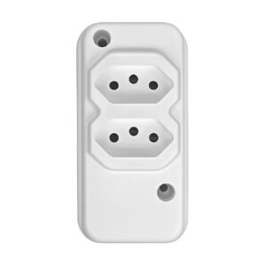 Tomada Em Barra Dupla 2P+T Padrão 10 / 20A Branca - Eco