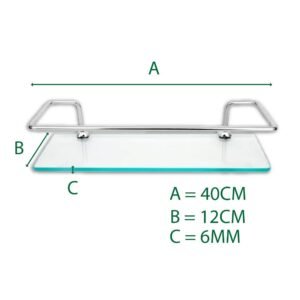 Porta Shampoo Reto 40Cm 12X40Cm - Gs