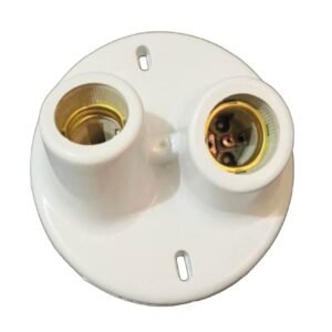 Plafon Pvc Branco Boca Dupla - Jr