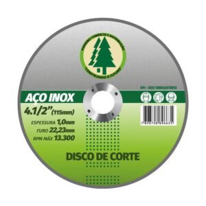 Disco De Corte Aço Inox 115Mm - Pinheiro