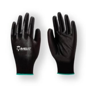 Luva De Poliester Com Pu Preto - 8 M - Imbat