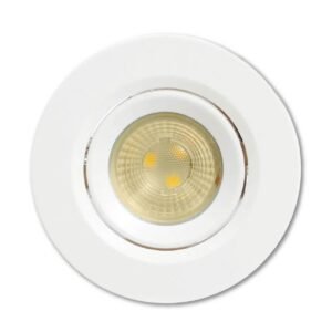 Spot Led Redondo Embutir 3W Pp Amarelo - Jng
